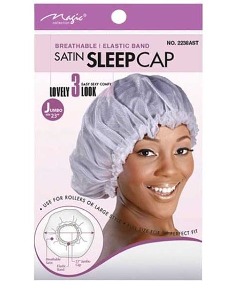 BONNET DE SOMMEIL EN SATIN MAGIC COLLECTION 2238 ASSORTI 