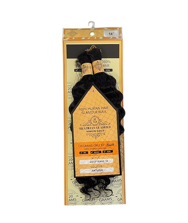 BRÉSILIEN GLAMOUR VIERGE OR VAGUE PROFONDE EN VRAC 