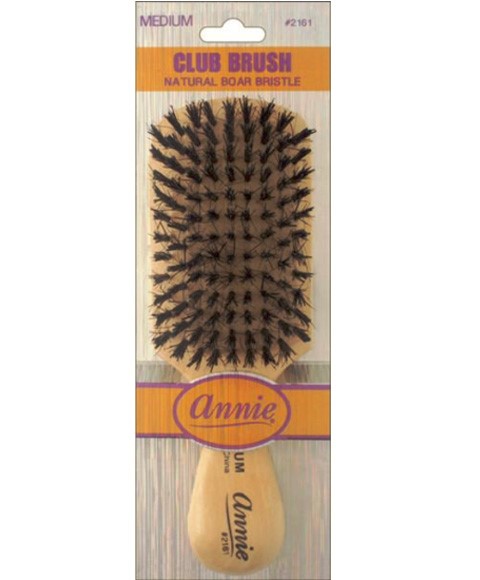 Brosse club moyenne en poils de sanglier naturels Annie 2161 