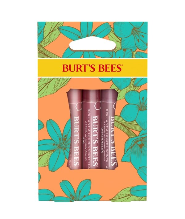 BURTS BEES PETAL KISSES COFFRET CADEAU LIP SHIMMER 