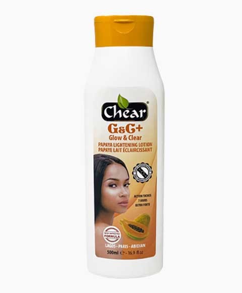 CHEAR G AND C PLUS LOTION DE PAPAYE ÉCLATANTE ET CLAIRE 