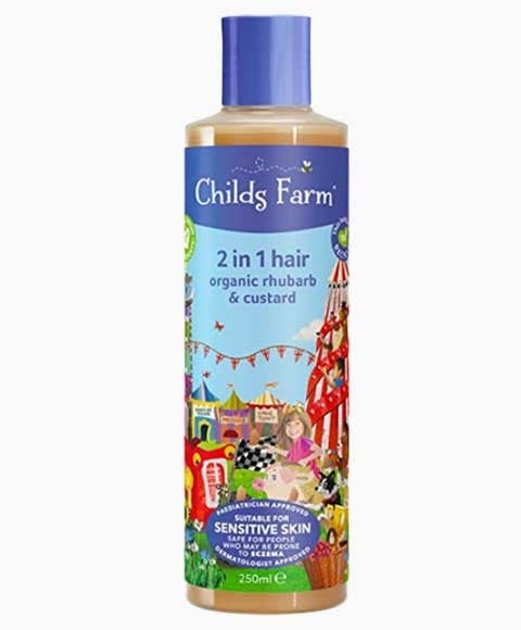CHILDS FARM 2IN1 CHEVEUX RHUBARBE ET CRÈME BIOLOGIQUES 