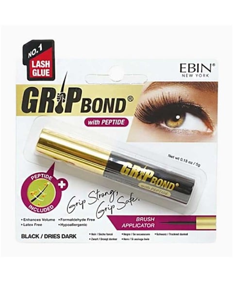 COLLE À Cils NOIRE PEPTIDE EBIN NEW YORK GRIP BOND 