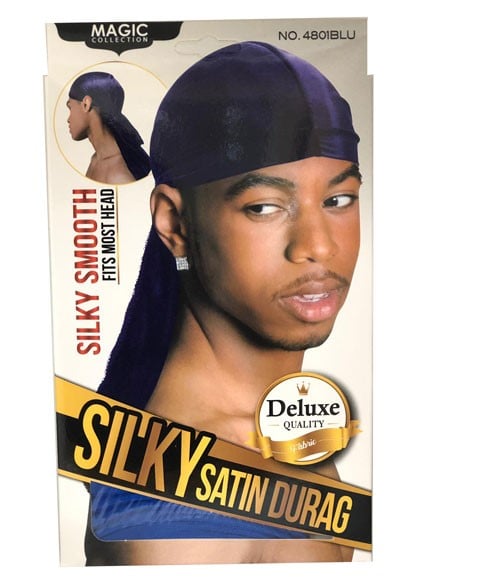 COLLECTION MAGIC DURAG EN SATIN SOYEUX 4801BLU 
