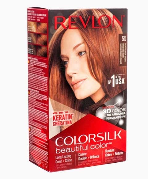 COLORSILK BELLE COULEUR COULEUR PERMANENTE DE CHEVEUX 55 LIGHT RE