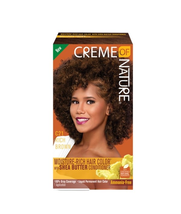 COULEUR DE CHEVEUX RICHE EN HYDRATATION AVEC APRÈS-SHAMPOING AU BEURRE DE KARITÉ C21