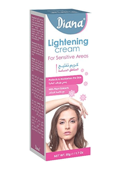 CRÈME ÉCLAIRCISSANTE POUR LA PEAU DIANA POUR ZONES SENSIBLES 