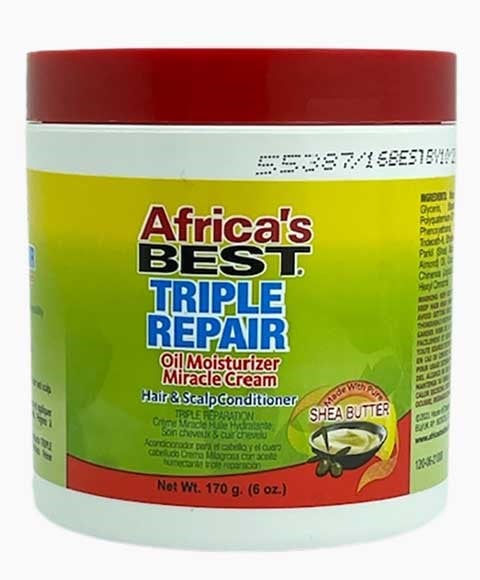 CRÈME MIRACLE HYDRATANTE À L'HUILE DE RÉPARATION TRIPLE D'AFRICAS BEST 
