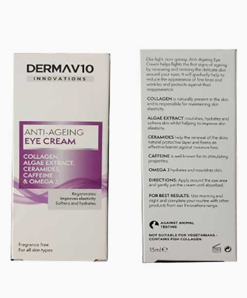 CRÈME POUR LES YEUX ANTI-ÂGE DERMA V10 