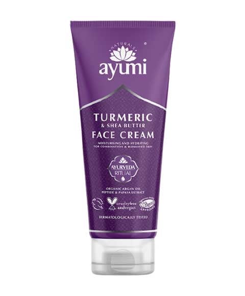 CRÈME VISAGE AU CURCUMA ET AU BEURRE DE KARITÉ AYUMI NATURALS 