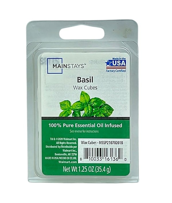 CUBES FONDANTS DE CIRE INFUSÉS À L'HUILE ESSENTIELLE BASILIC 