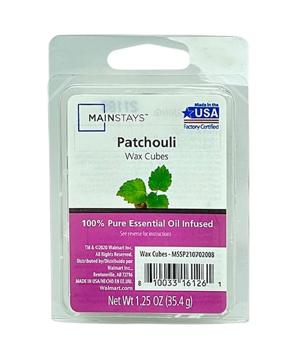 CUBES FONDANTS DE CIRE INFUSÉS À L'HUILE ESSENTIELLE PATCHOULI 