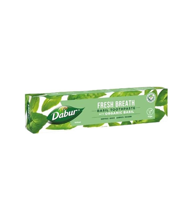 DABUR DENTIFRICE AU BASILIC BIOLOGIQUE haleine fraîche 