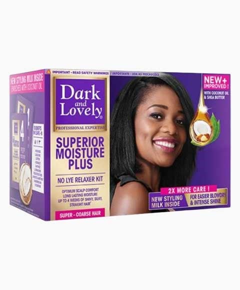 DARK AND LOVELY MOISTURE PLUS SANS LYE RELAXER SUPER 