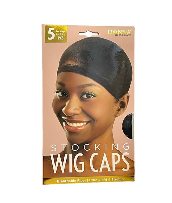 DONNA STOCKING WIG CAP 5PCS 