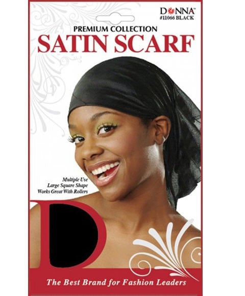 ÉCHARPE EN SATIN PREMIUM COLLECTION 11066 NOIR 