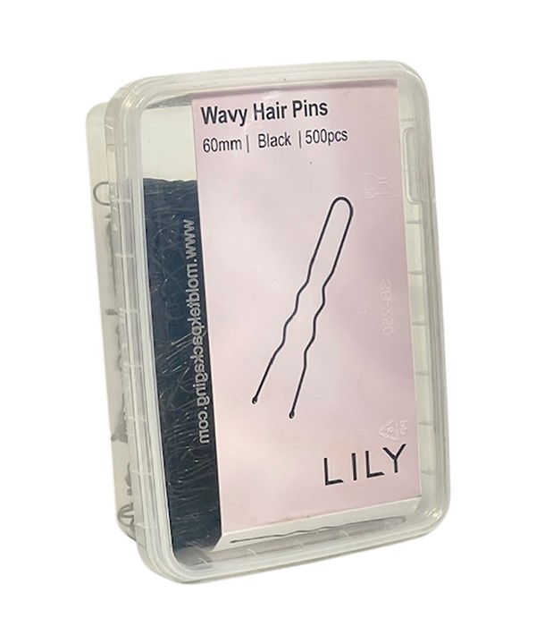 ÉPINGLE À CHEVEUX NOIRES ONDULÉES LILY LP 250 