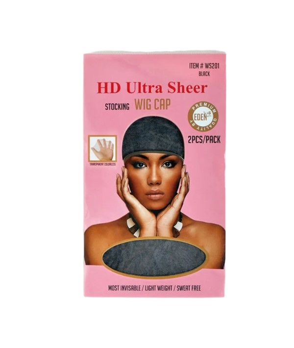 EDEN HD ULTRA SHEER STOCKING WIG CAP WS201 NOIR 