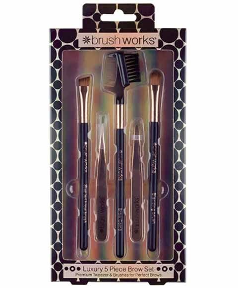 ENSEMBLE DE SOURCILS DE LUXE 5 PIÈCES BRUSH WORKS 