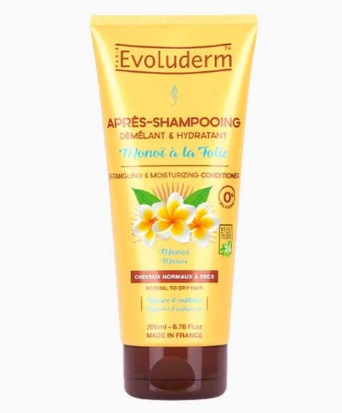 EVOLUDERM APRÈS-SHAMPOING DÉMÉLANT ET HYDRATANT AU MONOI 