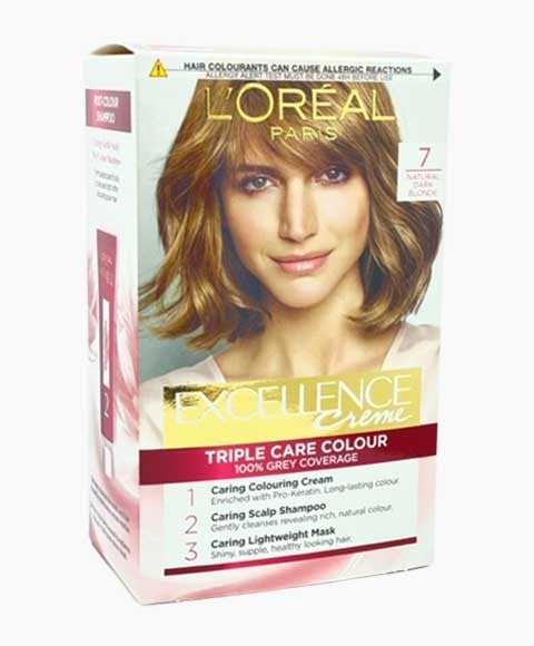 EXCELLENCE CREME TRIPLE CARE COULEUR 7 BLOND FONCÉ NATUREL