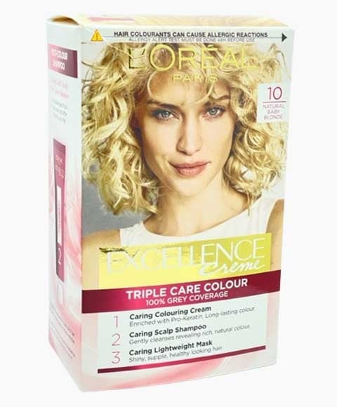 EXCELLENCE CREME TRIPLE SOIN COULEUR 10 BLOND BÉBÉ NATUREL