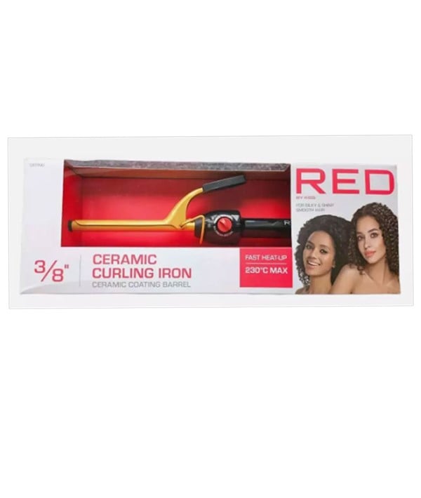 FER À FRISER EN CÉRAMIQUE RED BY KISS C101NG 