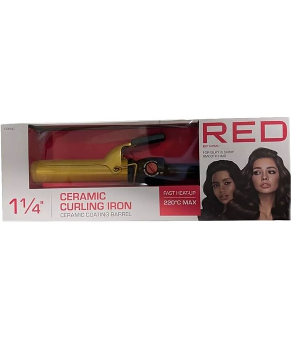 FER À FRISER EN CÉRAMIQUE RED BY KISS C106NG 