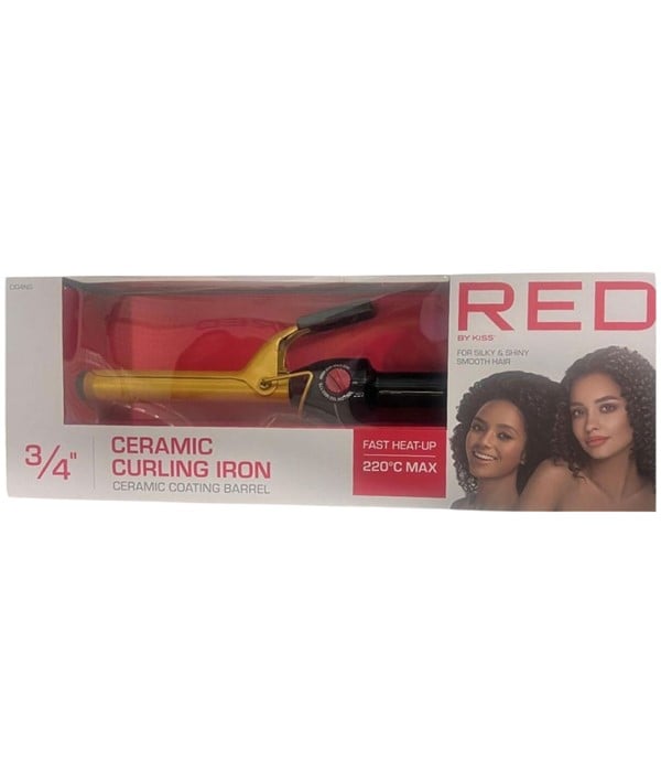 FER À FRISER EN CÉRAMIQUE RED BY KISS CI04NG 