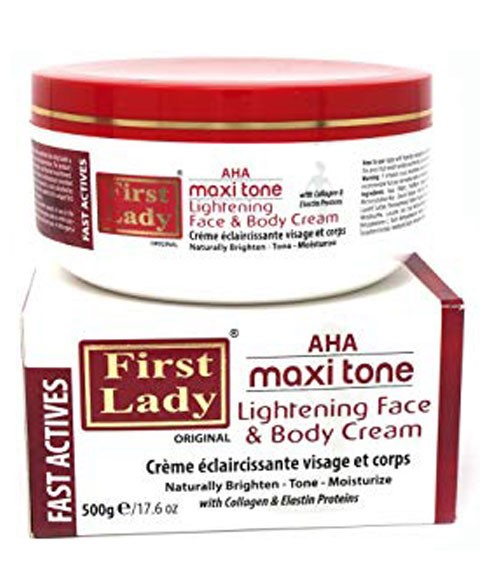 FIRST LADY AHA MAXI TONE CRÈME ÉCLAIRCISSANTE VISAGE ET CORPS 