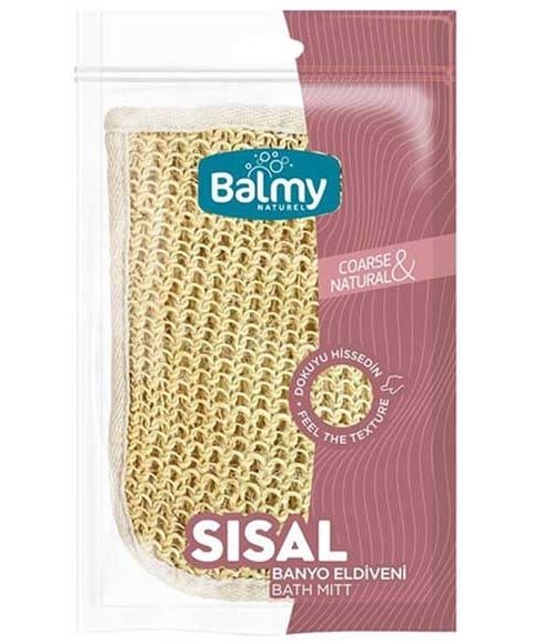 GANT DE BAIN EN SISAL GROSSIER ET NATUREL