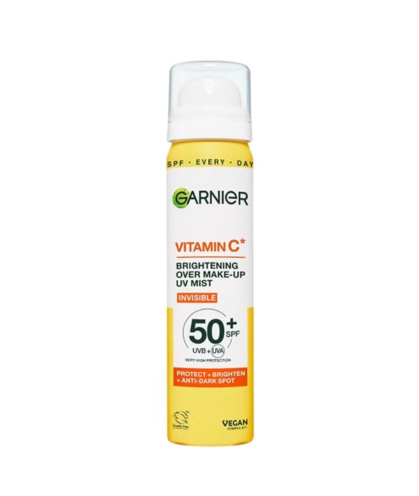 GARNIER VITAMINE C ÉCLAIRCISSANTE SUR LE MAQUILLAGE UV MIST SPF50 