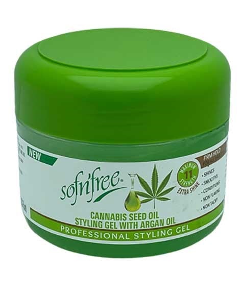 GEL COIFFANT À L'HUILE DE GRAINES DE CANNABIS SOF N FREE