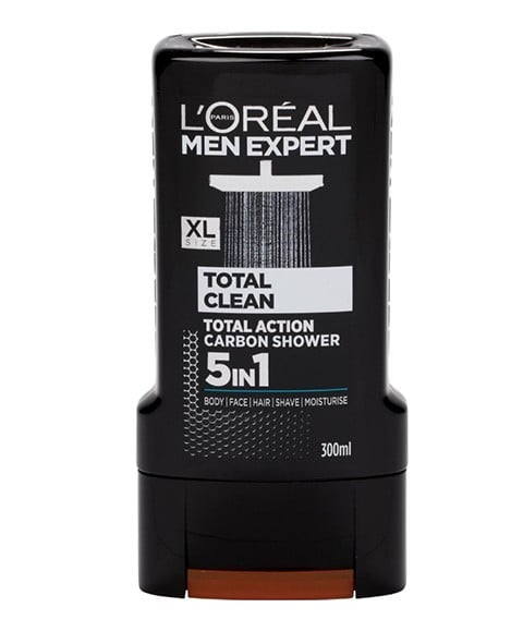 GEL DOUCHE 5 EN 1 MEN EXPERT TOTAL CLEAN CARBON 