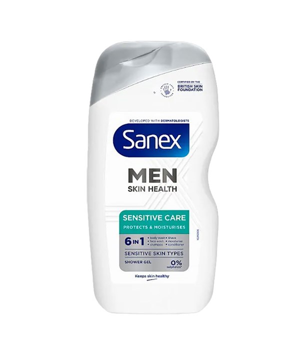GEL DOUCHE 6 EN 1 SOINS SENSIBLES POUR LA SANTÉ DE LA PEAU DES HOMMES 