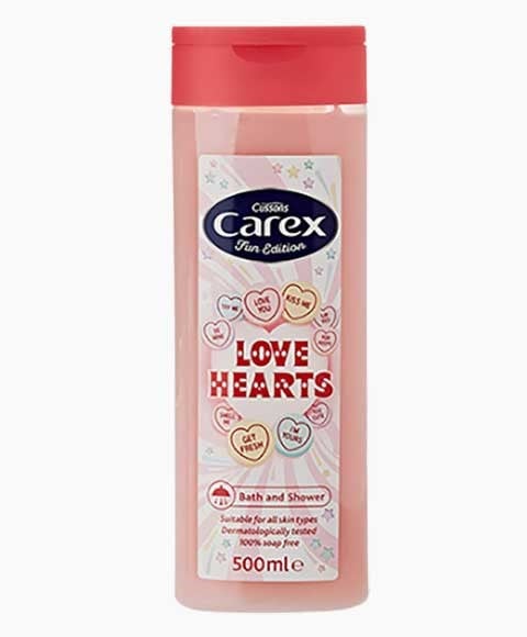 GEL DOUCHE CAREX FUN EDITION LOVE HEARTS 