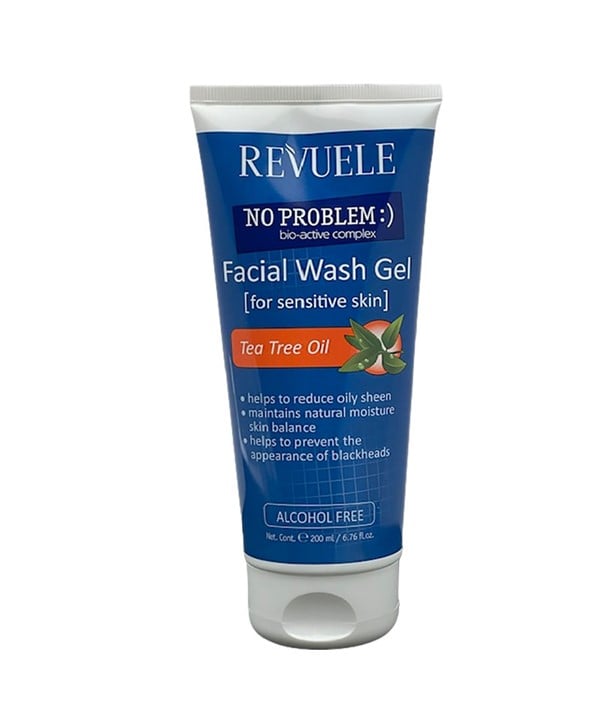 GEL LAVANT POUR LE VISAGE À L'HUILE D'ARBRE À THÉ REVUELE NO PROBLEM 