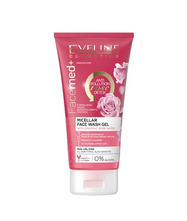 GEL LAVANT VISAGE MICELLAIRE FACEMED À L'EAU DE ROSE