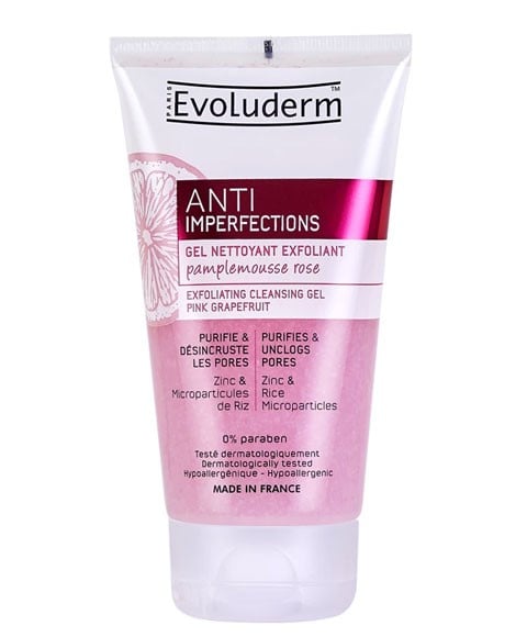 GEL NETTOYANT EXFOLIANT ANTI IMPERFECTIONS AU GRA ROSE