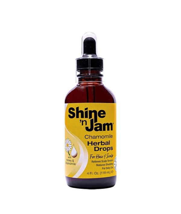 GOUTTES À BASE DE PLANTES DE CAMOMILLE SHINE N JAM
