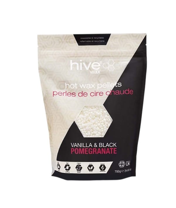 HIVE PELLETS DE CIRE CHAUDE VANILLE ET GRENADE NOIRE 