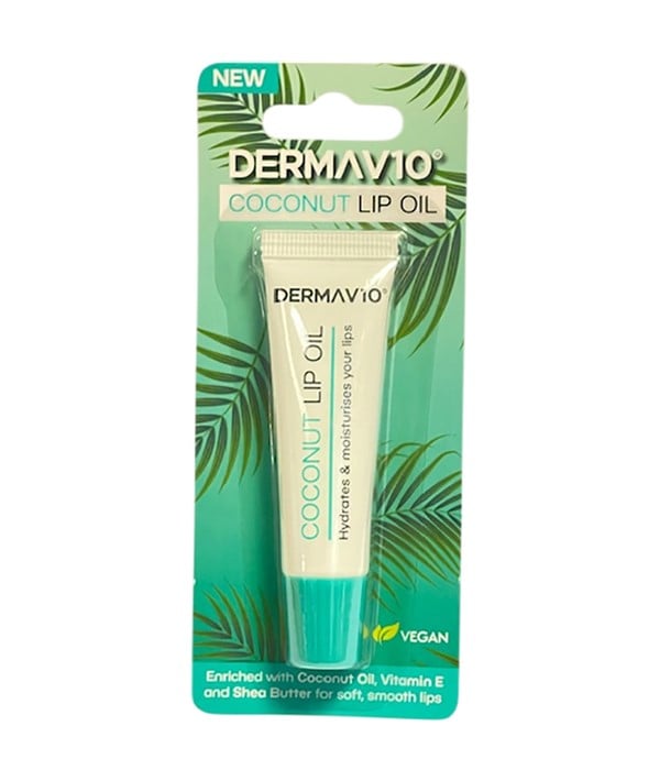 HUILE À LÈVRES À LA NOIX DE COCO DERMA V10 