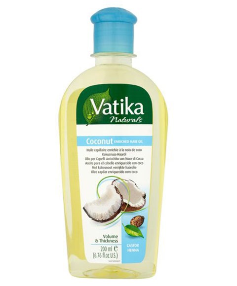 HUILE CAPILLAIRE ENRICHIE À LA NOIX DE COCO VATIKA NATURALS 