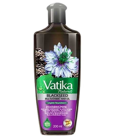 HUILE CAPILLAIRE ENRICHIE AUX GRAINES NOIRES VATIKA NATURALS 