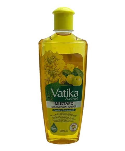 HUILE CAPILLAIRE MULTIVITAMINE À LA MOUTARDE VATIKA NATURALS 