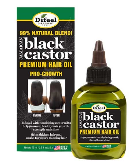 HUILE CAPILLAIRE PREMIUM DE RICIN NOIR JAMAÏCIEN DIFEEL 