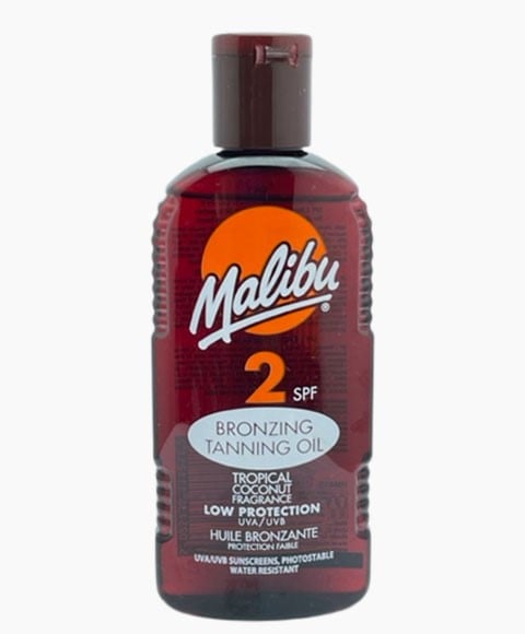 HUILE DE BRONZAGE BRONZANTE PARFUM DE NOIX DE COCO TROPICALE SPF2 