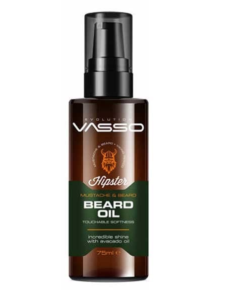 HUILE DE MOUSTACHE ET DE BARBE VASSO HIPSTER 