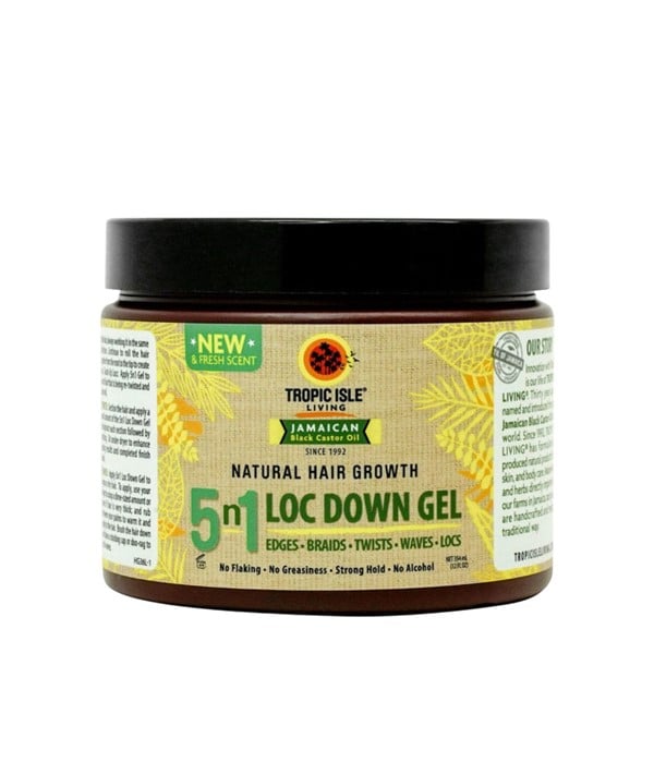HUILE DE RICIN NOIRE JAMAÏCAINE 5 N 1 GEL LOC DOWN 