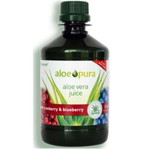 JUS D'ALOE VERA FORCE MAXIMALE À LA CANNEBERGE 